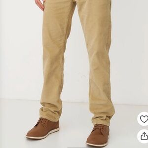 DOCKERS Khaki/Tan Corduroy Pants Slim Fit Men’s Size 34/29